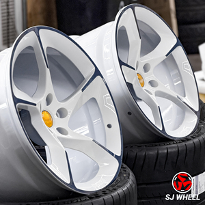 Rueda de Aleación de Lujo SJ Multi-Spoke 18x8 5x112 PCD para <span class=keywords><strong>BMW</strong></span> Serie 3, Mercedes Clase C, Audi A4, Sedanes Premium - Product Image 2