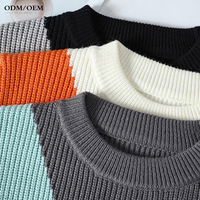 Maßgefertigter Neuer Stil Hochwertiger Übergrößen-Herrenpullover 100% Baumwolle Winter Gestrickter Vintage-Weihnachtspullover