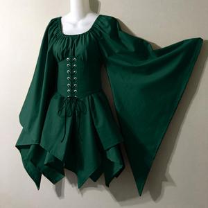 <span class=keywords><strong>Disfraz</strong></span> de Elfo de Hadas para Mujer, Traje <span class=keywords><strong>Medieval</strong></span> de Halloween, Corte Victoria, Princesa, Vendaje, Navidad, Retazos, Fiesta - Product Image 3