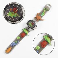 Reloj Infantil con Correa de PVC Luminosa y Brillante, Diseño de Dinosaurio 3D, Ideal para Regalo de Cumpleaños