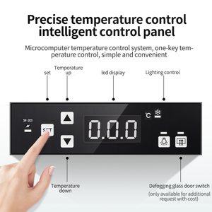 MUXUE Réfrigérateur à 4 portes coulissantes verticales en verre Réfrigérateur à boissons <span class=keywords><strong>Vitrine</strong></span> commerciale/Réfrigérateur présentoir d'<span class=keywords><strong>occasion</strong></span> en vente - Product Image 4