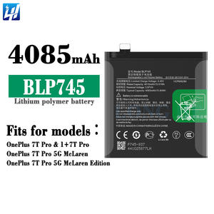 แบตเตอรี่ BLP745 1+<span class=keywords><strong>7T</strong></span> <span class=keywords><strong>Pro</strong></span> 5G McLaren แท้ 100% แบตเตอรี่ลิเธียมโพลิเมอร์แบบชาร์จได้สำหรับ <span class=keywords><strong>Oneplus</strong></span> <span class=keywords><strong>7T</strong></span> <span class=keywords><strong>Pro</strong></span> - Product Image 2