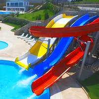 Adventures Toboggan aquatique Splash Pads Structures de jeu pour enfants pour le plaisir d'été Durable Sûr Facile à installer Piscine Splash Parks