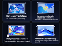 Proyector LED Inteligente C8pro con Android 9, 4000 Lúmenes, 4K 1080P, Lente de Enfoque Automático LCD, Altavoces Integrados para Uso en el Hogar y la Oficina