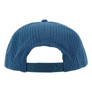 หมวกแก๊ปแบบมีรูระบายอากาศ 6 แผง ปีกโค้งเล็กน้อย ปรับขนาดได้ พร้อมป้ายยางกันน้ำ สำหรับกอล์ฟ รับผลิตตามแบบ OEM - Product Image 5
