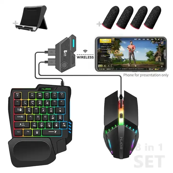 Handy-Controller Gaming Tastatur Maus Konverter Pubg Mobilcontroller Gamepad BT5.0 kabelloser Adapter