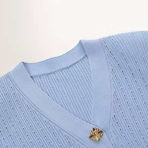 Traje Casual <span class=keywords><strong>Elegante</strong></span> de Alta Calidad <span class=keywords><strong>para</strong></span> <span class=keywords><strong>Mujer</strong></span>, con Botones, Tejido de Punto, Estilo Casual y <span class=keywords><strong>Elegante</strong></span> - Product Image 6