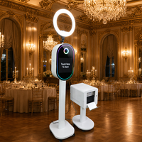 Cabina de Fotos de Alta Calidad en Venta, Pantalla Táctil de 15.6 Pulgadas, Cabina de Fotos con Espejo, Cámara DSLR, Luz LED RGB de Fábrica