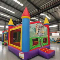 Château gonflable de qualité commerciale avec toboggan pour location événementielle, château de saut extérieur pour enfants, divertissement en plein air