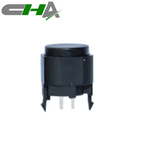C3002A-C1 12*10mm Interrupteur à bouton-poussoir SPST à tête plate avec bornes traversantes à montage en une seule étape