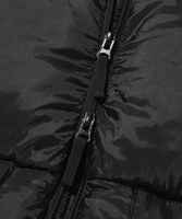 Blouson d'hiver matelassé réversible personnalisé pour homme avec fermeture éclair, capuche et doublure thermique, en duvet côtelé et chaud