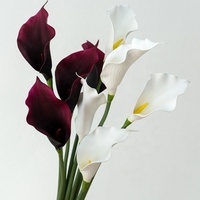 Новинка: Искусственные цветы Calla Lily из высококачественного ПУ, 68 см, красные, для украшения свадебных проходов