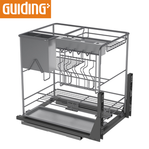 Chino de laminación gabinete Instalación fácil sacar la cesta del Gabinete de <span class=keywords><strong>cocina</strong></span> del cuchillo del cajón de los <span class=keywords><strong>organizadores</strong></span> - Product Image 1