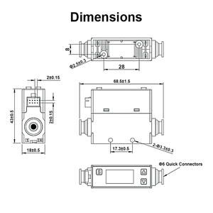 OEM Anpassbarer digitaler Mini-Gas durchfluss messer mit 1-5V Ausgangs signal, Luft <span class=keywords><strong>sensor</strong></span> für Stickstoff, Kohlendioxid und Argon - Product Image 5