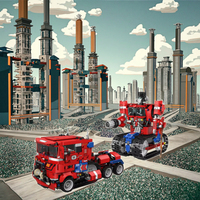 Optimus Pr1me Jeu de blocs de construction éducatifs Gyroscope de combat télécommandé Modèle en plastique Jouet pour chemin de programmation à la vapeur
