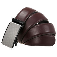 Ceinture en cuir pour homme LY36-24872-1, ceinture à boucle automatique tendance, nouvelles ceintures en cuir pour homme