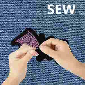 Wholesale Custom Low Moq Logo Flower Shape Chenille Fabric for Clothing Hat Usage Embroidered Patches - Product Image 3