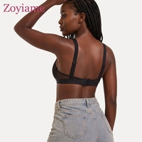 Soutien-gorge push-up sexy Zoyiame grande taille avec armatures, sans coutures, à bord souple, fermeture à quatre agrafes pour poitrine généreuse et décolleté