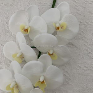 B-865 Orquídeas <span class=keywords><strong>Artificiales</strong></span> de Látex al Tacto Real, Color Blanco, para Centros de Mesa de Boda, Arco Decorativo, Venta al Por Mayor - Product Image 3