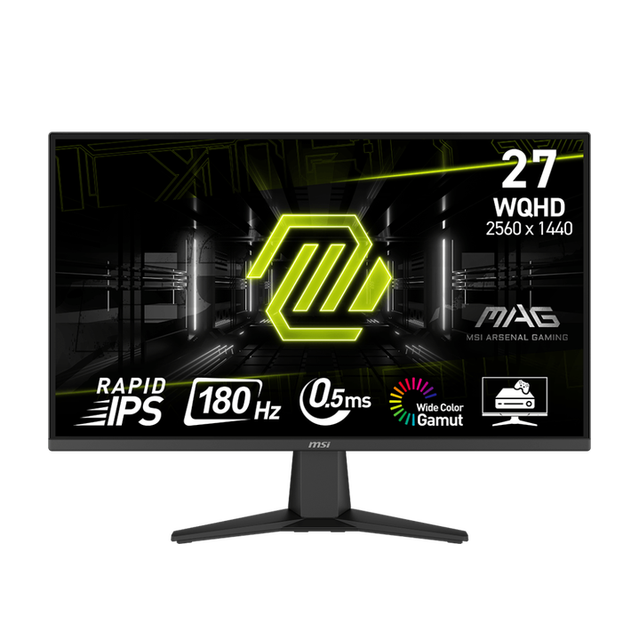 CN Original MSI MAG 275QF 27" 2560x1440 300cd/m WQHD 180Hz Rapid IPS 0.5ms HDR Ready FreeSync Gaming Monitor
