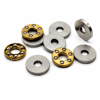 Rodamiento de Bolas de Empuje Plano F2-6, F2-6M 2x6x3mm, Mini Rodamientos de Bolas Axiales de Acero Cromado de Alta Velocidad y Precisión