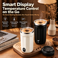 Commande Directe, Nouvelle Tasse Mélangeuse Électrique 2026 avec Affichage de Température, en Acier Inoxydable 316, Mug à Café Rechargeable Automatique