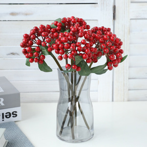 Petit bouquet de myrtilles artificielles Ruilisi pour la décoration intérieure et les décorations de Noël - Product Image 3
