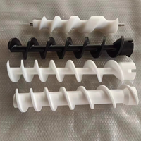 Vis d'alimentation en plastique personnalisée PA66 POM UHMWPE, vis de séparation pour poussoir de bouteille, pour machine d'emballage et convoyeur