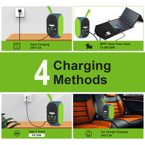 Açık güç banka güneş enerjisi sistemi Lifepo4 pil mobil 120W Mini güneş jeneratör güç istasyonu - Product Image 6