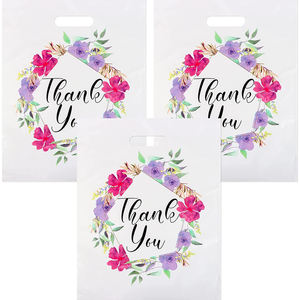 ถุงช้อปปิ้งพลาสติก D-Cut แบบย่อยสลายได้พิมพ์ลายได้ถุงนำมาใช้ใหม่ได้เป็นมิตรกับสิ่งแวดล้อมสำหรับร้านค้าปลีกเสื้อผ้า - Product Image 4