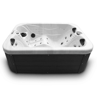 Nouveau Style Extérieur 2 Salons Autoportant Whirlpool Massage Bain À Remous Spa Offre Spéciale Baignoire Pour Villa