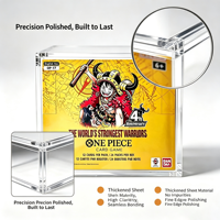 Boîtier de présentation magnétique en acrylique écologique personnalisé XC, résistant aux UV, protection transparente en acrylique, anti-poussière pour cartes TCG, pièce unique
