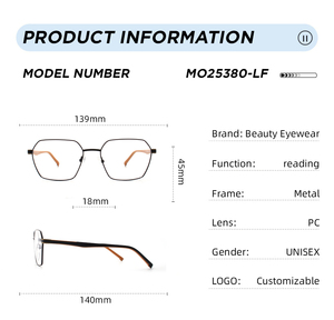 แว่นตาแฟชั่นทรงเต็มกรอบ รุ่นปี 2026 วัสดุ TR90 และยาง น้ำหนักเบา สำหรับผู้หญิงและผู้ชาย ดีไซน์ทันสมัย แว่นสายตา - Product Image 3