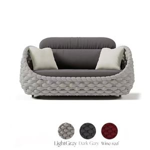 أرائك حديثة للأماكن الخارجية للفناء والحدائق ، أرائك خارجية لفندق Jardin Exterieur Sof Terrassenmo - Product Image 2