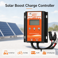 Contrôleur de charge solaire Boost 24V/36V 15A MPPT avec écran LCD pour voiturette de golf électrique/camping-car, étanche et anti-poussière
