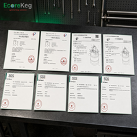 Offre Spéciale : Fût en Plastique 20L Ecorekeg Premium, Pression Max. 15 Bar, Durée de Conservation 12 Mois, Sans CO2, Kit d'Outils Professionnel pour la Fabrication de Bière Artisanale