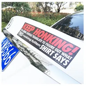 Tùy Chỉnh Matte Và Bóng PVC Vinyl Xe Bọc Không Thấm Nước Kháng UV Bán Tát Bumper Sticker Decal Cơ Thể Thư Dán