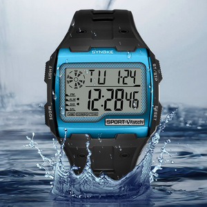 Nouvelle Arrivée <span class=keywords><strong>Montre</strong></span> de <span class=keywords><strong>Sport</strong></span> Numérique Multifonctionnelle <span class=keywords><strong>Timex</strong></span> pour Homme, Écran Carré Grand Format, Résistance à l'Eau 3 ATM, Affichage Nocturne - Product Image 4
