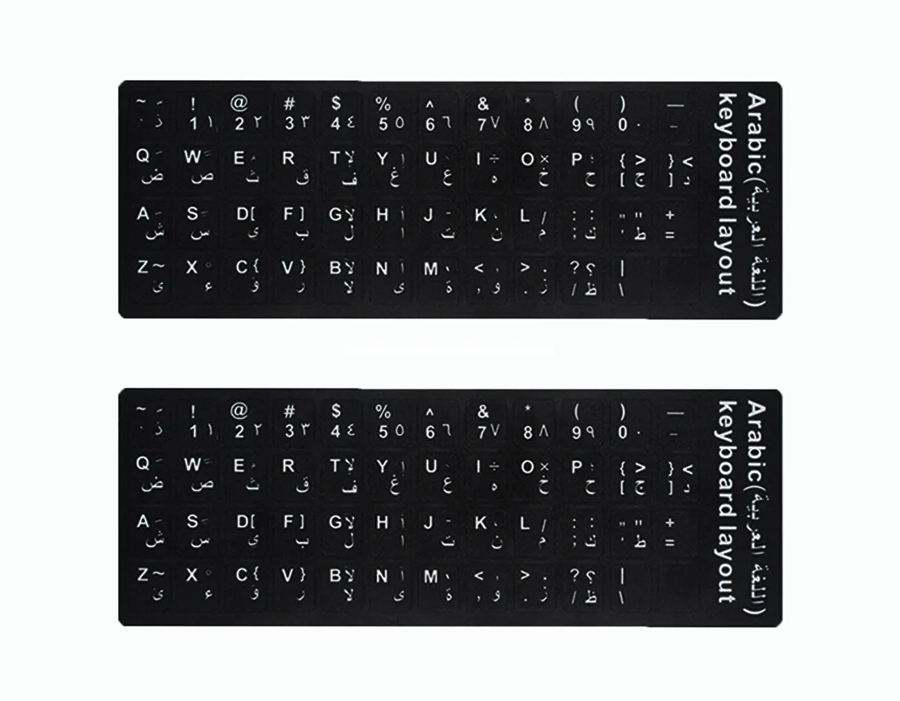 WEETOTUNG Arabic keyboard stickers for desktop laptop key sticker