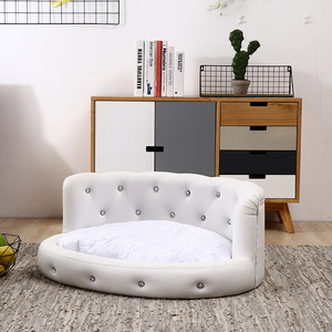 豪华宠物家具高品质可拆卸狗垫床，带钻石宠物毯和扔 - Product Image 5