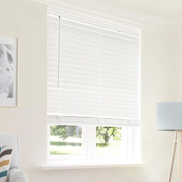 Custom Made Child-Safe Widely Used Faux Wood Slat Venetian Window Blinds Wood Venetian Blinds