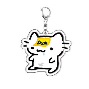 Nouveau porte-clés pendentif décoratif léger en acrylique imprimé UV, motif chaton de <span class=keywords><strong>dessin</strong></span> <span class=keywords><strong>animé</strong></span> style Ins, mignon et artistique - Product Image 4