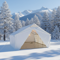 Tente de camping familiale extra large personnalisée, tente de camping en toile imperméable pour la chasse
