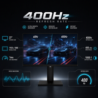 Monitor Gaming 27 Inci QHD 400Hz Panel IPS 2560x1440 Layar Ultra High Refresh Rate Produsen OEM ODM
