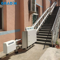 Plateforme élévatrice pour escaliers silencieuse et pliable, 8 m, 225 kg