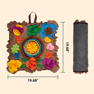 Alfombra olfativa para perros, juguetes interactivos para mantener a los perros ocupados, rompecabezas para perros, comedero lento para cachorros, alfombra para premios, alfombra olfativa para mascotas - Product Image 5