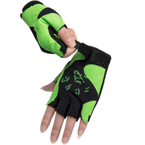 2026 Wholesale Ventilated Non-slip Half Palm Gym Workout <b>Weight</b> Lifting Fitness Half Finger <b>Gloves</b> - Product Image 3