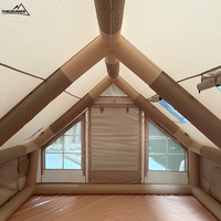 Tente de camping gonflable de luxe LT-12 quatre saisons, imperméable, en tissu Oxford, 12 places, une chambre, un salon, montage rapide et automatique