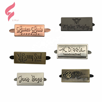 Etiquetas de Nombre con Logotipo Vintage de Aleación de Zinc de Lujo Personalizadas de Alta Calidad para Bolsos/Bolsas de Ropa, Certificadas por SGS