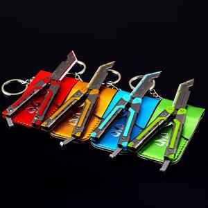 Periférico para el Juego <span class=keywords><strong>Valorant</strong></span>, Mini Estuche RGX 11Z PRO, Modelo Butterfly Balisong, Llavero Luminoso de Metal, Tarjeta Gráfica 11Z PRO - Product Image 1